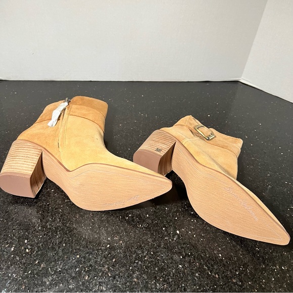 Sam Edelman Leonia Pointed Toe Golden Caramel Bootie Size 8 - Picture 8 of 11